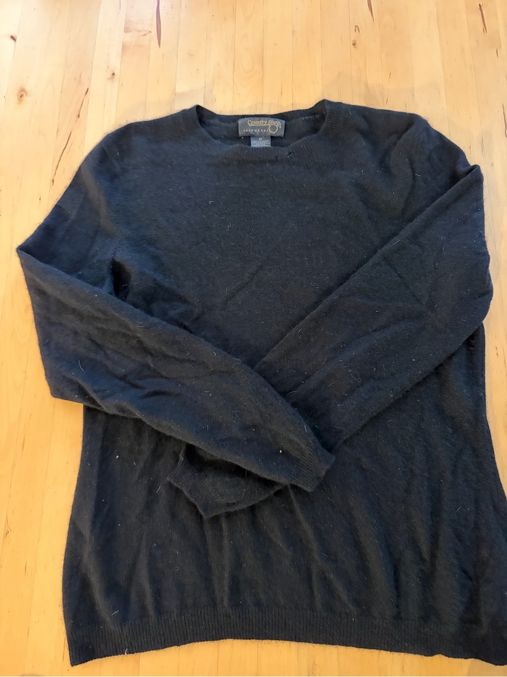 Cashmere Crewneck Sweater - black